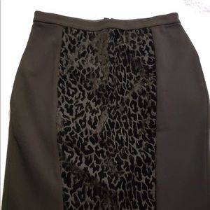 Ann Taylor Leopard Print Skirt